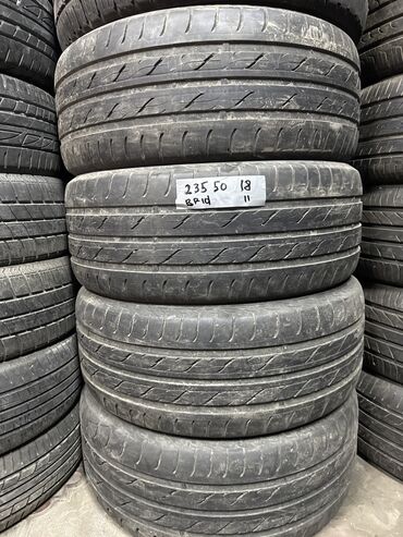 Диски: Шины 235 / 50 / R 18, Лето, Б/у, Комплект, Легковые, Япония, Bridgestone