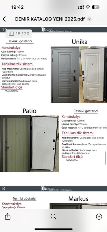 Giriş qapıları: Mənzil üçün Yeni Giriş qapısı 90x205 sm Zamok ilə, Zəmanətli, Pulsuz quraşdırma, Pulsuz çatdırılma — 1