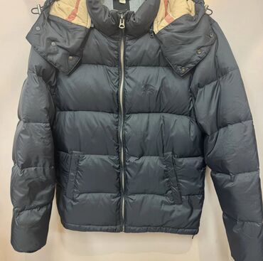национальные головные уборы: Мужская куртка, L (EU 40), Burberry, Б/у, цвет - Черный, Бесплатная доставка, Платная доставка
