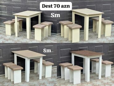 Masa və oturacaq dəstləri: Mətbəx üçün, Açılmayan, Dördbucaq masa, 4 stul -da lalafo.az — 7 Masa və oturacaq dəstləri: Mətbəx üçün, Açılmayan, Dördbucaq masa, 4 stul — 7