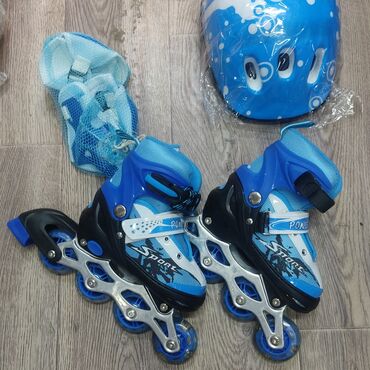 Ролики: Новый Ролик роликовые коньки с набором и без можно отдельно подобрать — 7