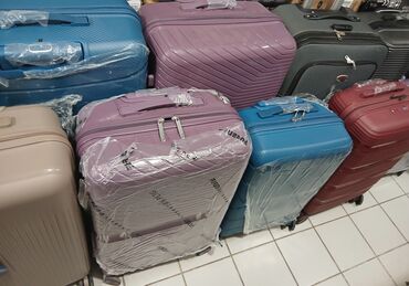 Çamadanlar: 3-lü sərt korpuslu çamadan dəsti – pudra/çəhrayı rəng Kicik Razmer - — 8