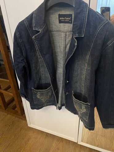 Köynəklər: Walys Jeans markalı cins jaket – XL ölçü. - Material: qalın denim
