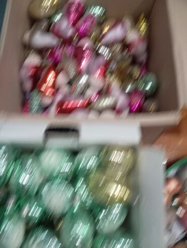 Yeni il oyuncaqları və bəzəkləri: Первое фото по 4м.другие фото по 2м все игрушки стеклянные şüşə yolka — 8