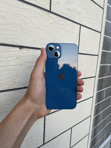 Apple iPhone: IPhone 13, Б/у, 128 ГБ, Синий, Чехол, Коробка, 90 %