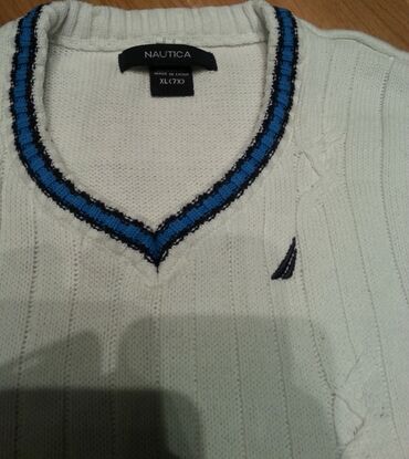 Bele pantalone - Srbija: Nautica original pulover - prsluk za decake.Sjajan da se nosi preko
