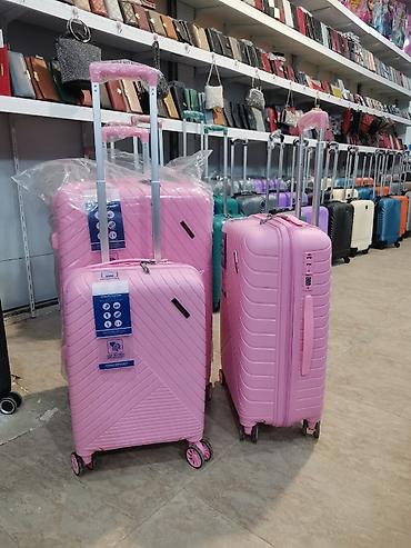 Çamadanlar: Endirimli 3lü Dəst silikon sınmayan çamadanlar Dəst olaraq endirimlə — 6