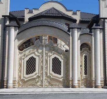 Həyət darvazaları: Metal EN MMC olaraq istədiyiniz forma və ölçüde demir işlerinin — 10