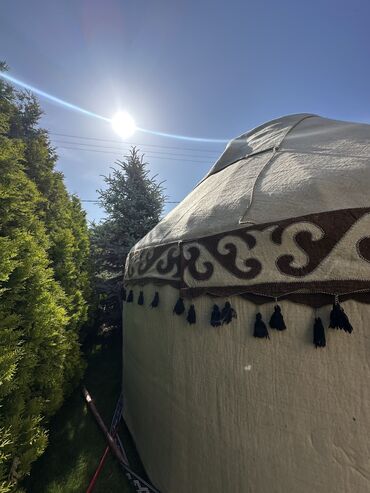 Аренда юрт: Аренда юрты, Каркас Деревянный, 75 баш, С полом, Самовар, Посуда — 27