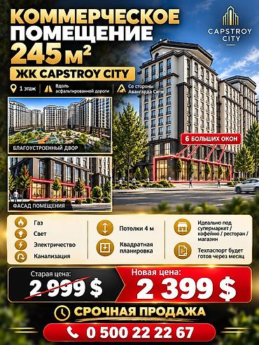 Продажа зданий: Коммерческое помещение 245 м² — ЖК Capstroy City - Локация: 1 этаж — 1