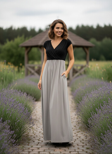 Повседневные платья: Повседневное платье, Осень-весна, Длинная модель, M, L, XL — 2