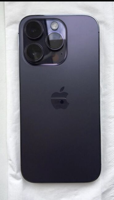 айфон 13 макс: IPhone 14 Pro, Б/у, 256 ГБ, Deep Purple, Наушники, Зарядное устройство, Защитное стекло, 100 %