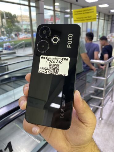 телефон каракол айфон: Poco M6, Колдонулган, 256 ГБ, түсү - Кара, 1 SIM, 2 SIM