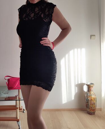 sociva u boji cena: Exclusive S (EU 36), color - Black, Evening, Short sleeves