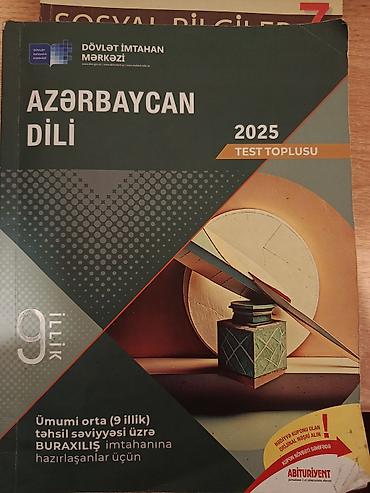 Testlər: Məhsul: “Azərbaycan dili 2025 – Test Toplusu” (Dövlət İmtahan Mərkəzi) — 1