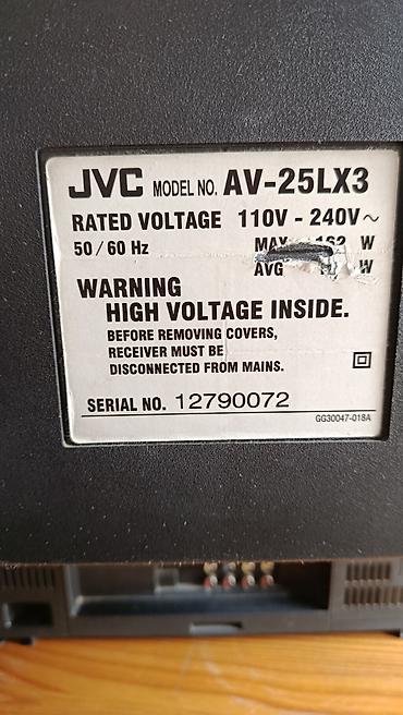 Телевизоры: Телевизор JVC AV-25LX3 (кинескопный, 25") - Диагональ экрана: 25" — 3