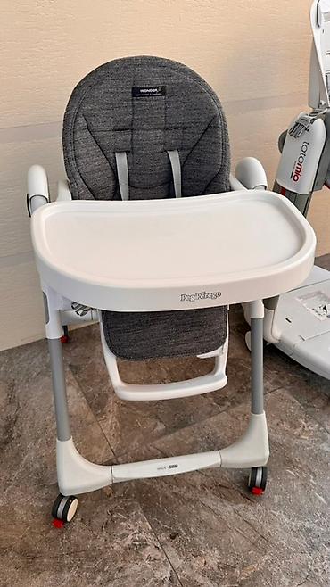 peg prego: Стульчик для кормления Peg Perego Prima Pappa в сером цвете — 4
