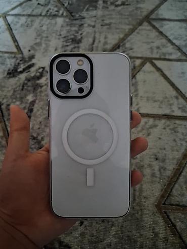 Apple iPhone: IPhone 13 Pro Max, Б/у, 128 ГБ, Белый, Защитное стекло, Чехол, 80 % — 2