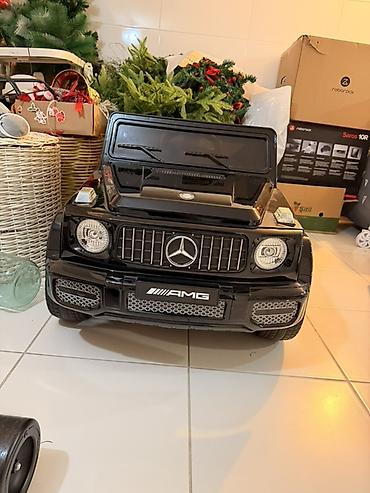 Uşaq arabaları: Uşaq üçün elektrikli miniatür Mercedes-Benz G-Class AMG - Rəng: qara — 1