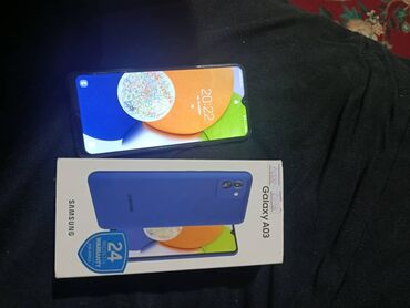 Samsung: Samsung Galaxy A03, Б/у, 64 ГБ, цвет - Синий, 2 SIM — 3