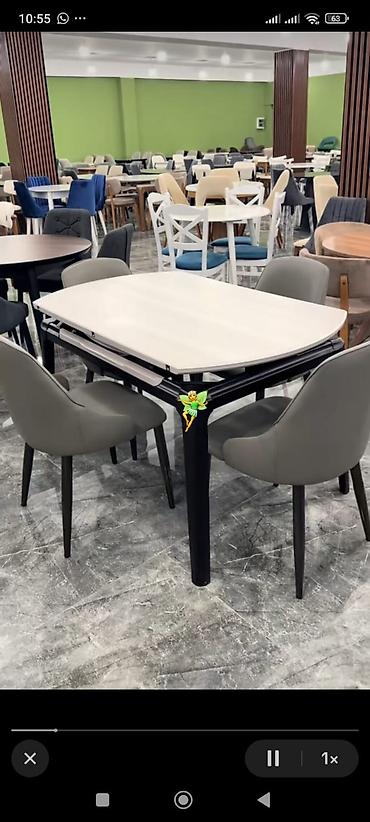 metbex olculeri: Mətbəx üçün, Yeni, Açılan, Dördbucaq masa, 4 stul — 1