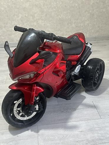 детский мотоцикл каталка: Uşaq üçün elektrik motosiklet Qırmızı rəngli, sport üslubda — 2