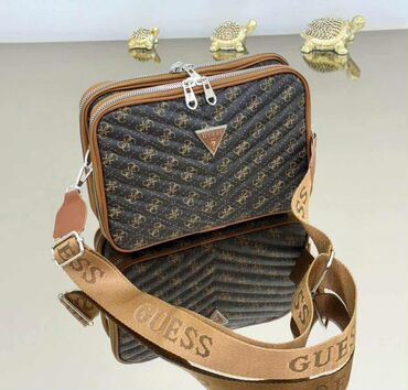 Torbe: Torba za rame, Guess, Materijal: Platno — 6