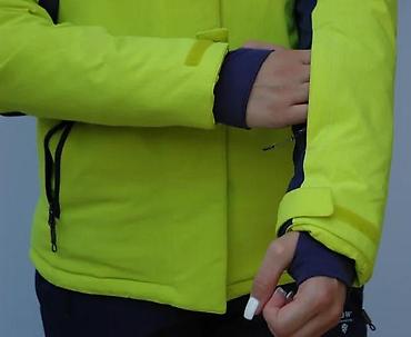 original tech fleece: Ženska sportska jakna za zimu/sneg – neon žuta sa tamnoplavim i — 7