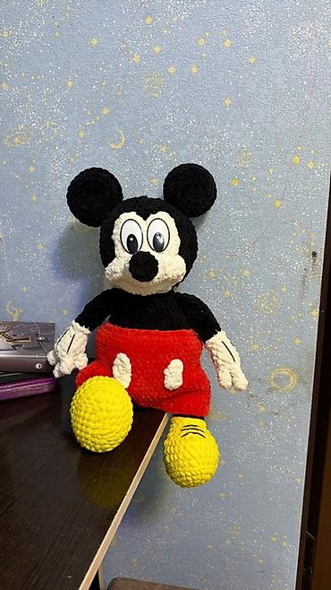 mickey: Вязаная мягкая игрушка «Микки» - Ручная работа, выполнена крючком из — 1