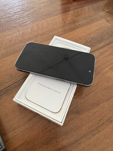 телефон xr: IPhone 14 Pro, Б/у, 128 ГБ, Deep Purple, Защитное стекло, Коробка, 84 %