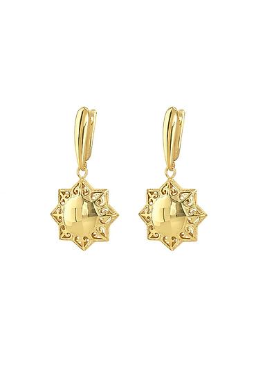 Серьги: Серьги из красного золота 585 - Артикул: 36365 - Категория: серьги - — 1