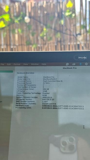 Apple MacBook: Apple MacBook Pro 2015 — 13”, 256GB Qiymət: 600 AZN Apple MacBook — 8