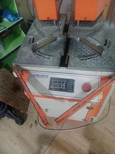 PVC dəzgahları: PVC/alüminium profillər üçün iki başlı künc qaynaq aparatı - — 3