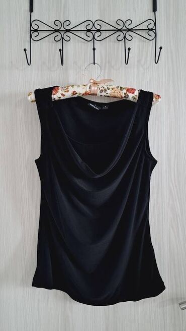 sinsay majice srbija: M (EU 38), Polyester, Single-colored, color - Black