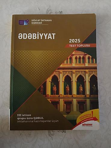 Testlər: 3 cü qrupa hazırlaşan şəxslər üçün ədəbiyyat test toplusu toplu çox az — 1