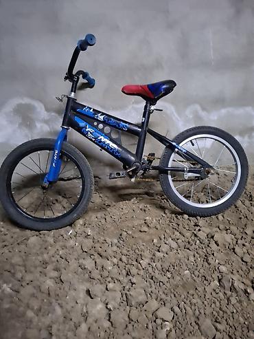 isma challenger: Uşaq velosipedi – BMX üslubunda - Rəng: qara-göy detallarla - — 3