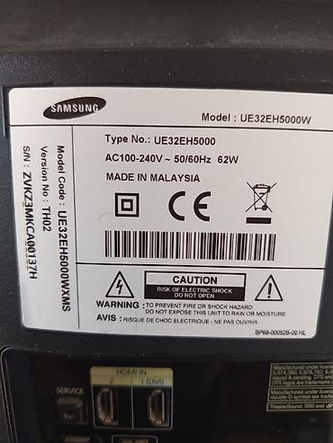 TV və video: İşlənmiş Televizor Samsung LED ekran 32" FHD (1920x1080) — 2
