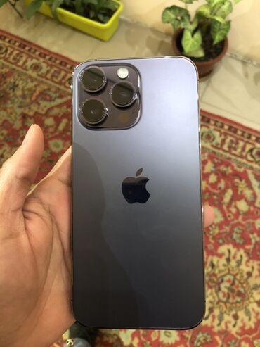 мобильные телефоны айфоны: IPhone 14 Pro Max, Б/у, 256 ГБ, Deep Purple, Чехол, Коробка, 85 %