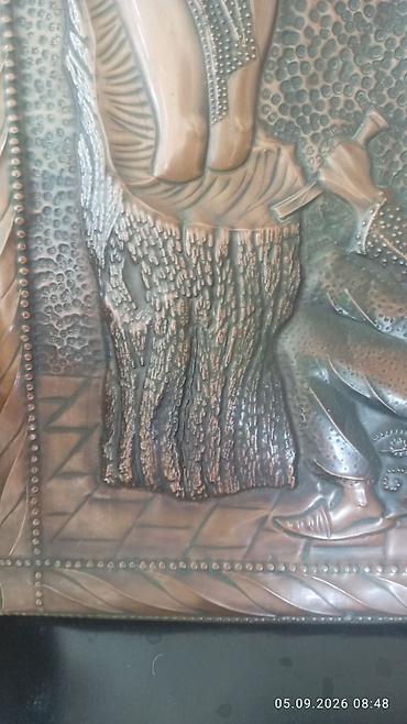 vinil panel: Misgər işi üslubunda relyefli mis panel 50*70 ölçüləri - Material — 4