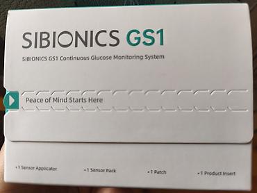 taşınabilir monitör: SIBIONICS GS1 – Davamlı Qlükoza İzləmə Sistem Əlde 6 ədəd var hamsini — 1