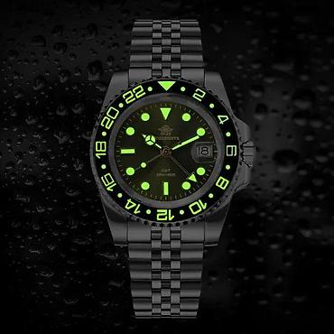 Ručni satovi: ADDIESDIVE AD2050 -40mm- Zelena -Rolex GMT-Master II Hom Potpuno nov — 10