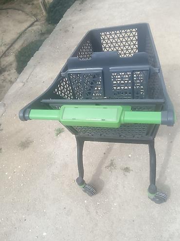 yasil setka: Supermarket alış-veriş arabası - Material: möhkəm plastik korpus və — 2