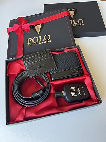 Kəmərlər: Möhtəşəm dəst 👌POLO GRAND LONDON Keyfiyyət + qablaşma + 6 çeşid Ətir — 3
