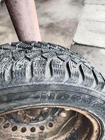 r17 225: Колеса в сборе 205 / 55 / R 16, Зимняя шипованная, Б/у, 1 шт, Легковые, Железные, отверстий - 5 — 3