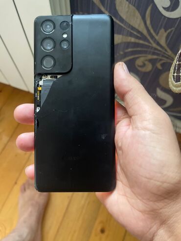 samsung galaxy s24 plus qiymeti: Samsung Galaxy S21 Ultra 5G, 128 GB, rəng - Boz, Qırıq, Barmaq izi, İki sim kartlı