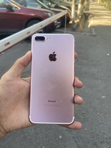 объективы для телефона: IPhone 7 Plus, Б/у, 32 ГБ, Розовый, Защитное стекло, Чехол, 78 %