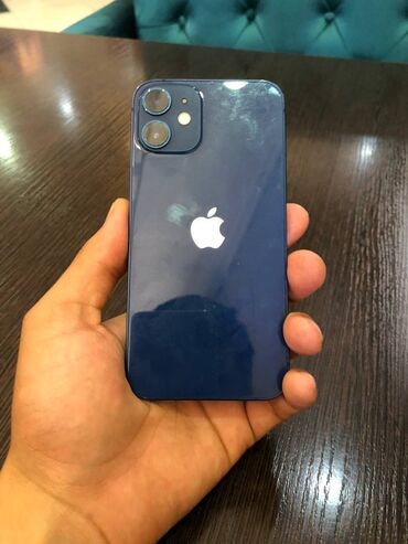 простые телефоны: IPhone 12, Б/у, 128 ГБ, Синий, 83 %