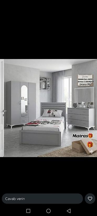 Мебель: Gənc yataq dəstləri 1) Gənc yataq dəsti – 499 AZN - Komplekt: dolab + — 5