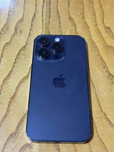 ayfon 6 s: IPhone 14 Pro, 128 GB, Deep Purple, Barmaq izi, Simsiz şarj, Face ID