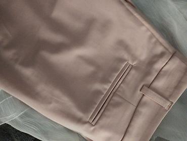obuca bata: Elegantne ženske pantalone u puder‑roz nijansi. - Kroj: klasičan — 6